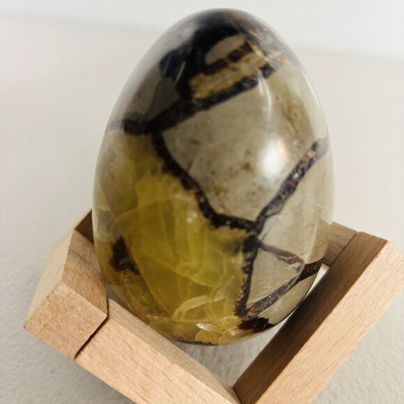 Stunning Septarian Dragon Quartz Crystal Geode Egg Stone Collectors Art Gift - Picture 2 of 14